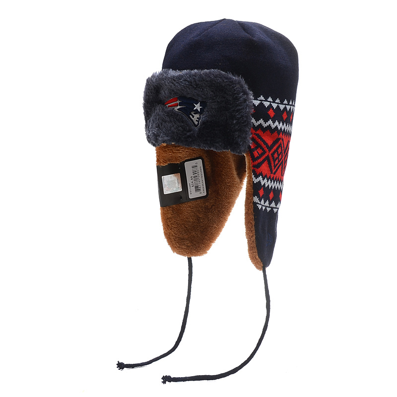 New England Patriots Trapper Knit Hat id01